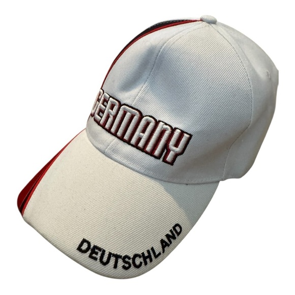 Germany Deutschland White Embroidered Patriotic Flag 2006 Strapback Hat - Picture 2 of 12